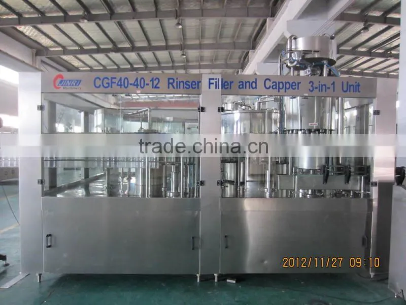 High speed and quality PET bottle Drinking water washing filling capping machine