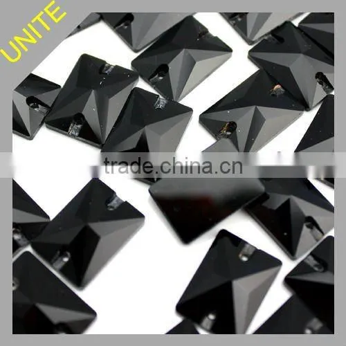 Rectangle Sew-on Stones Beads 18x13mm U3250