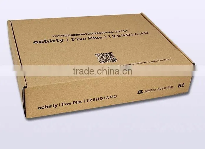Brown corrugated paper box for express