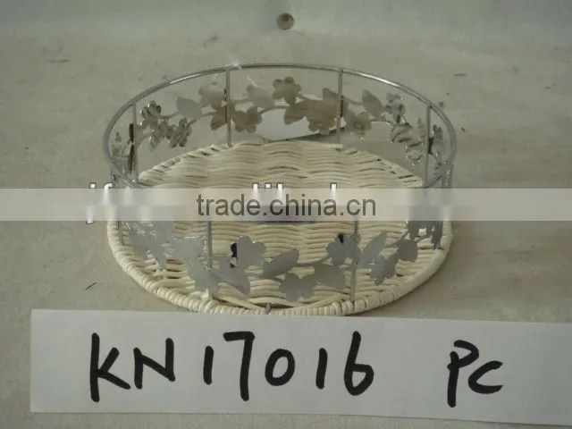 Hot sale items rattan weaving round wire basket