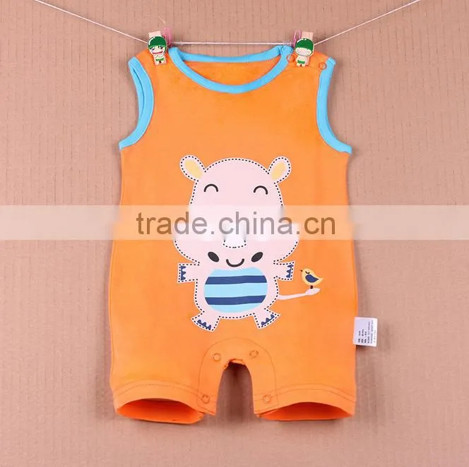 Sleeveless leotard boxer Romper Kaidang Siamese vest summer climbing clothing 0-2 years