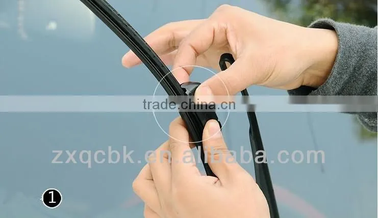 Direct sale ZX factory car universal wiper blade/automobile wiper blade/frameless wiper blade