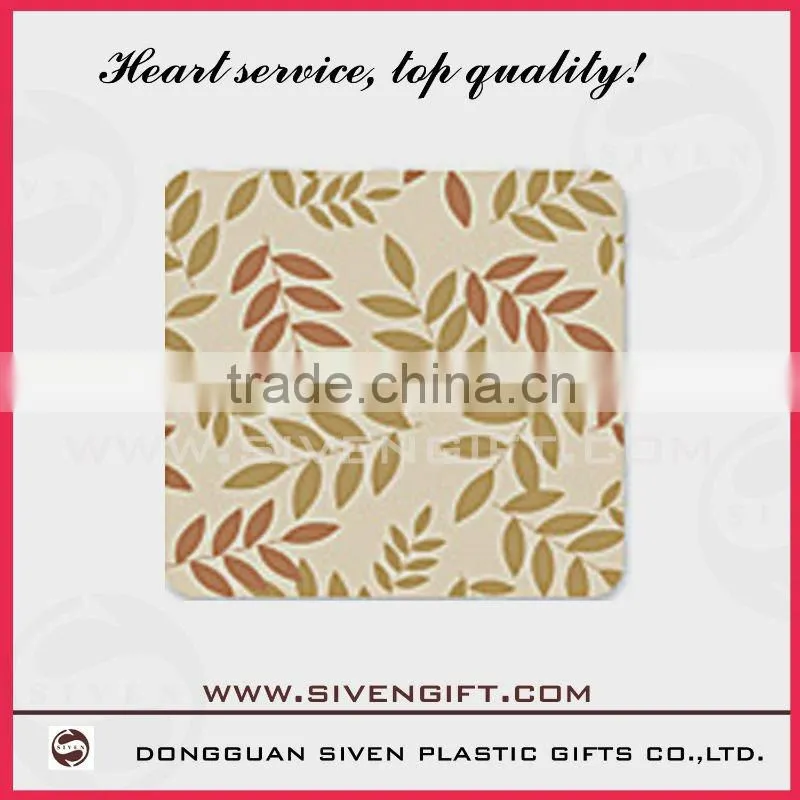 Practical sample fashion pvc coaster
