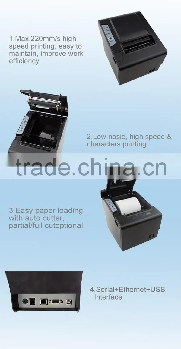 80mm Thermal Printer Receipt Pos Printer 80V with Wifi
