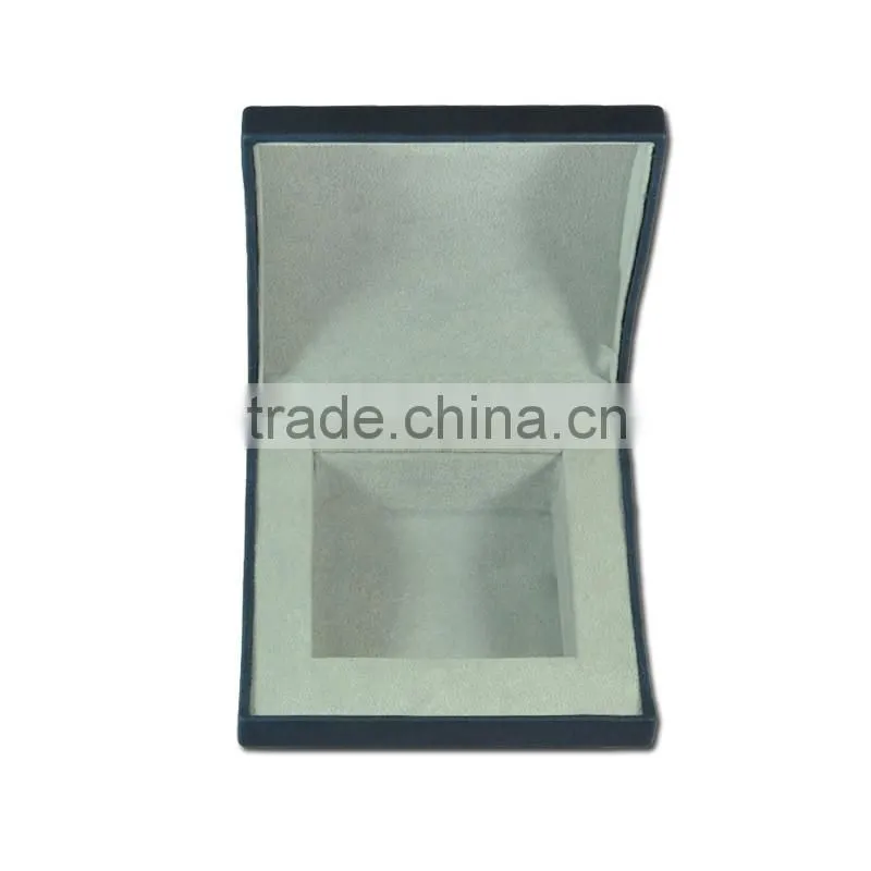 High-grade cheap blue velvet watch box custom made logo printing watch boxes