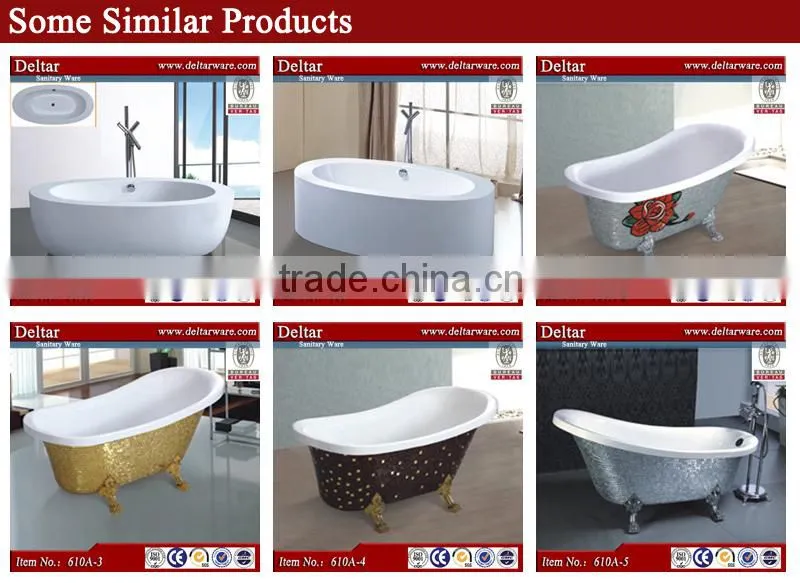 Factory supply acrylic Simple Bathtub,small acrylic bathtub for one person