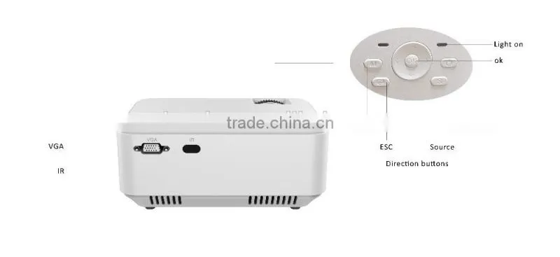 2016 Luxcine Mini portable cheap LED video projector 1080P