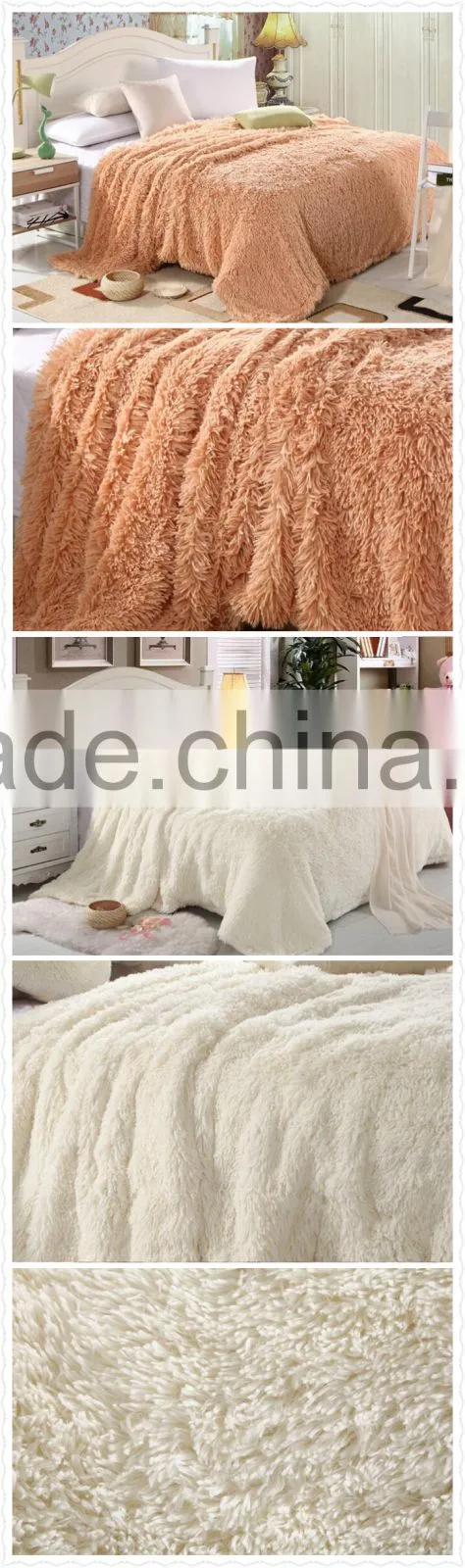 Plain and Hairy Thick Fleece Superior Blanket Fake Fur Blanket