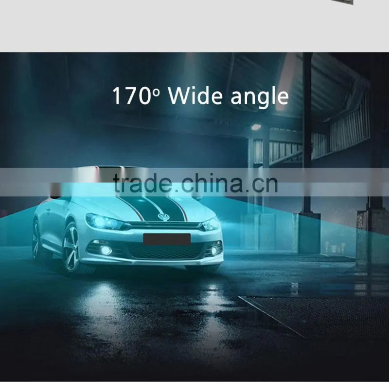 2.7''LCD Front Lens 140 Degrees Back Lens 120 DegreesDvr Car with GPS