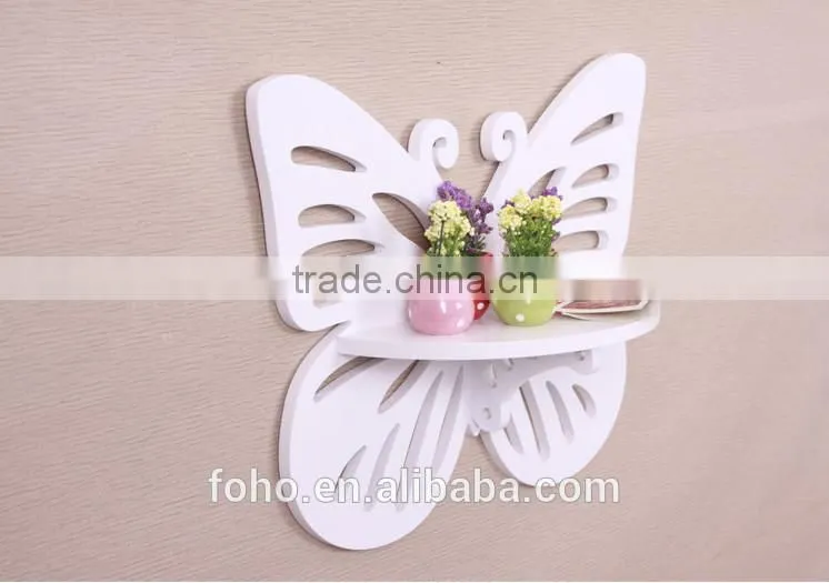 2015 popular hot sale modern wood plastic material carved display shelf