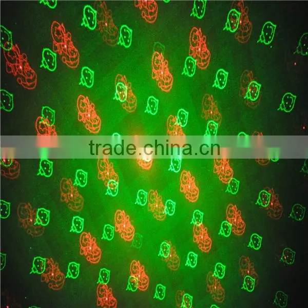 8 gobos mini Christmas disco party laser light