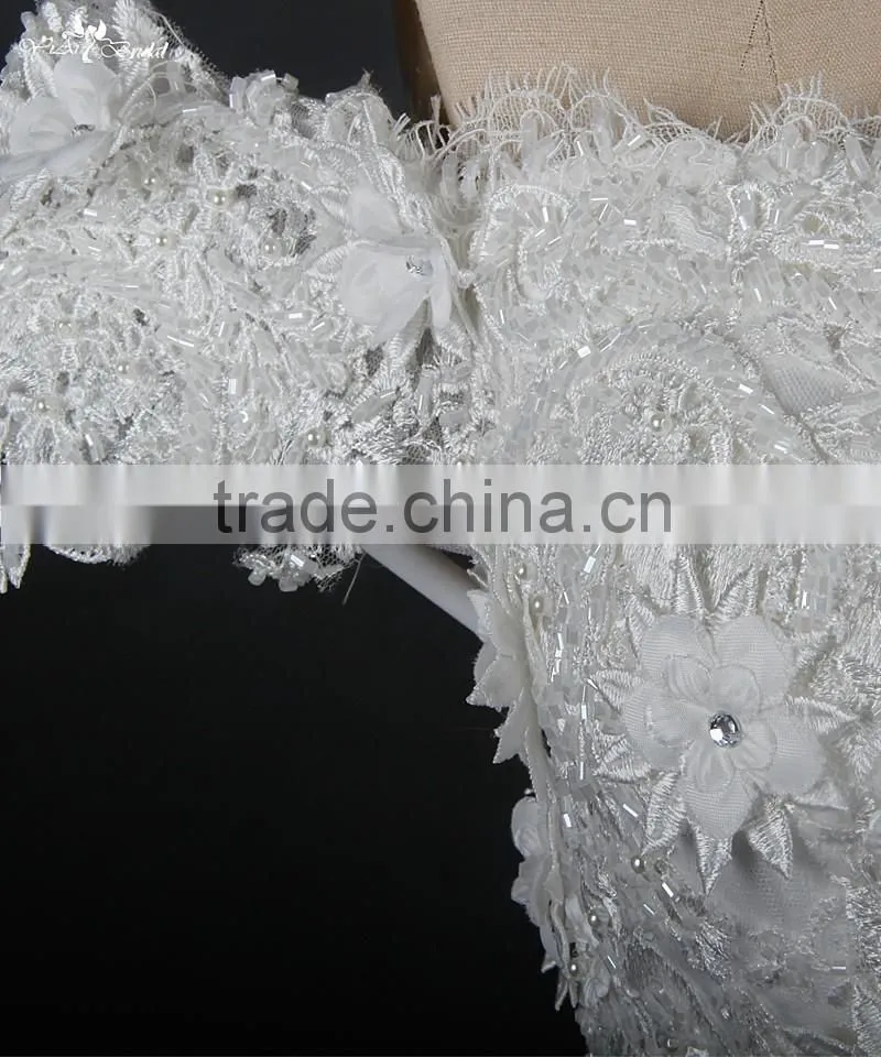 RSW876 Removable Tulle Overskirt Wedding Dresses 2015 China For Fat Woman In Dubai With Detachable Train