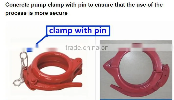 concrete pump pipe snap coupling clamp