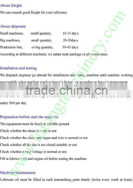 finshing monofilament yarn making machine