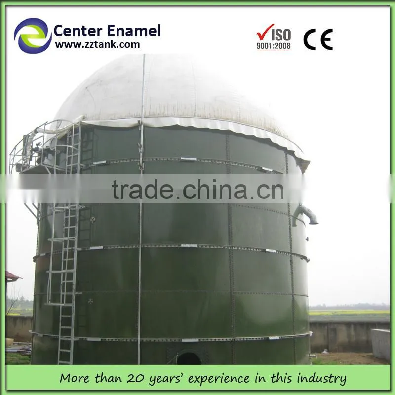 4. Glass Fused To Steel Tanks For Chicken Manure Biogas Production Storage