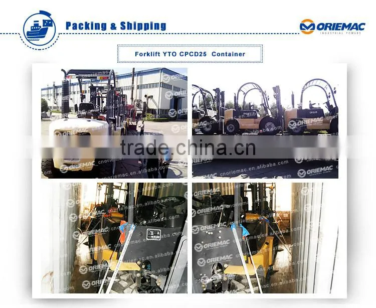 Manual hydraulic forklift YTO forklift battery CPQD30 prices