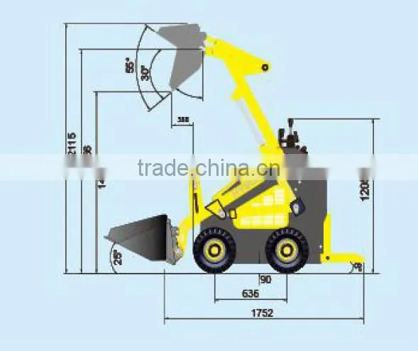 MINI skid steer loader can be many different using