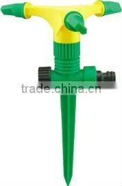 15M Coil Garden Hose With Brass Connector And 4-function Nozzle