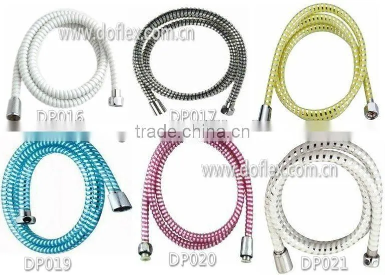 White PVC plastic White PVC corrugated shower hose/flexible hose/ACS certificate