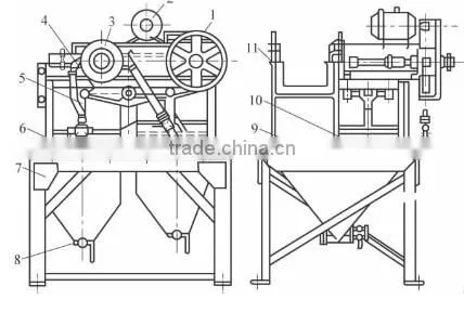 High Efficient Gravity Separation Equipment Jig Separator ,Barite Saw-tooth Wave Jig