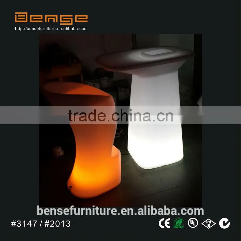 nightclub cocktail high led table wholesale plastic lighting furniture