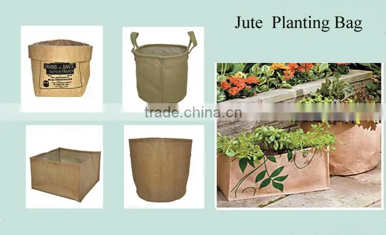 wholesale burlap fabric storage bag durable jute bag