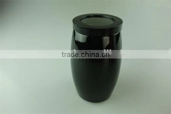 stock cheap small black/red ceramic canister/jar for storage