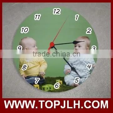 2017 Hot Sell Christmas gift custom photo printed wall clocks sublimation blank wall clocks for sublimation