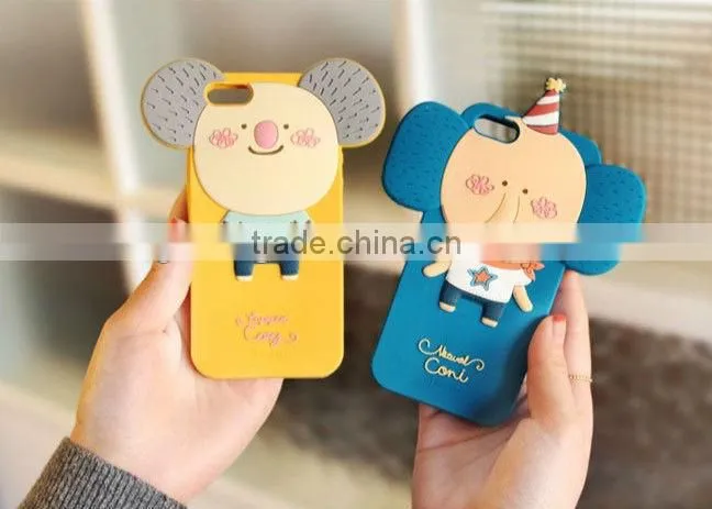 3D or 2D effected silicone phone case