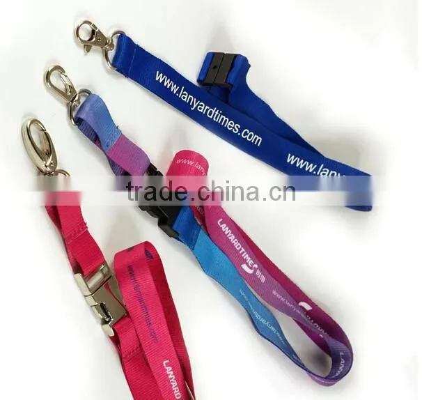 Promotional printed polyester lanyard with bottle opener