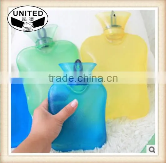 HOT WATER BOTTLE 1.5 Litre Plain Rubber Various Colours