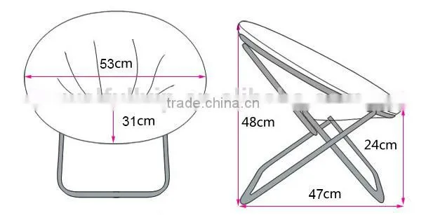 Cheap flexible folding chair folding kids papasan chair