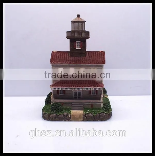 Custom souvenir 3D Castle Building model Craft resin house building model factory