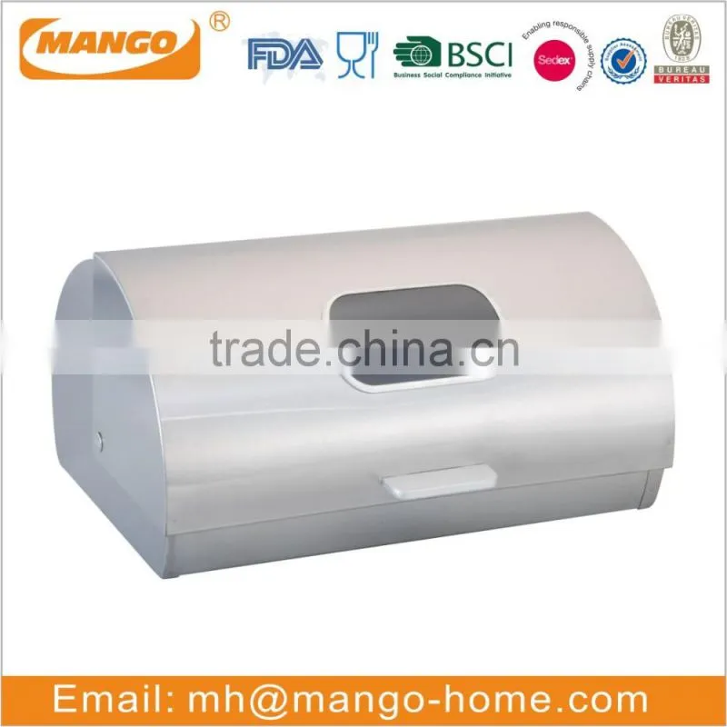 Hot Sales Stainless Steel Bread Bin With Window