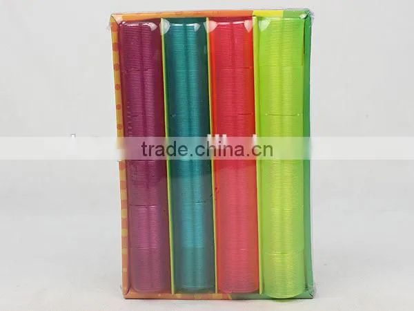 hot sale transparent magic rainbow spring kids educational toys/ plastic rainbow circle