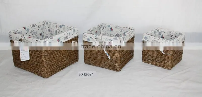 2015 High Quality Maize String Woven Storage Basket