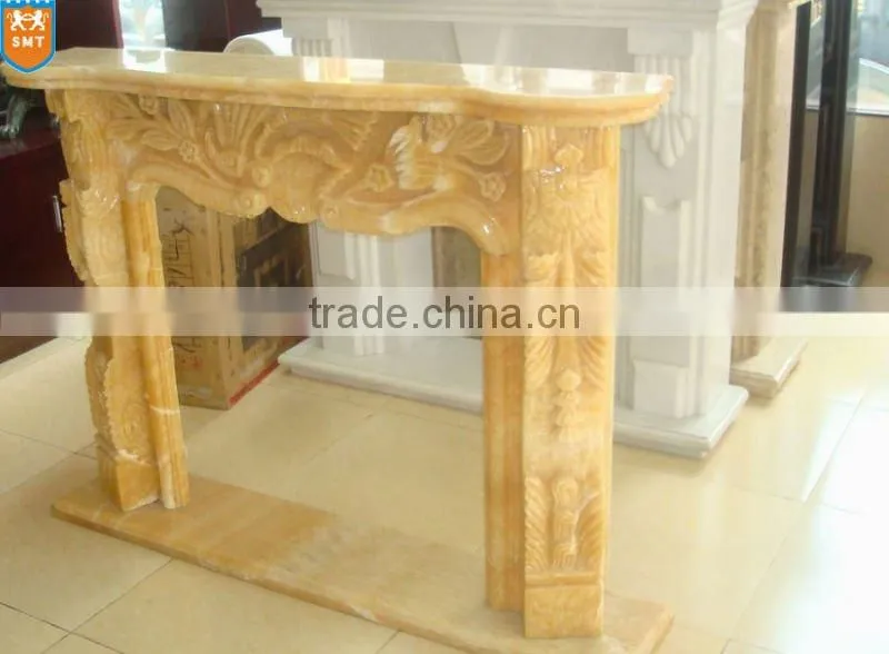 White Marble Fireplace