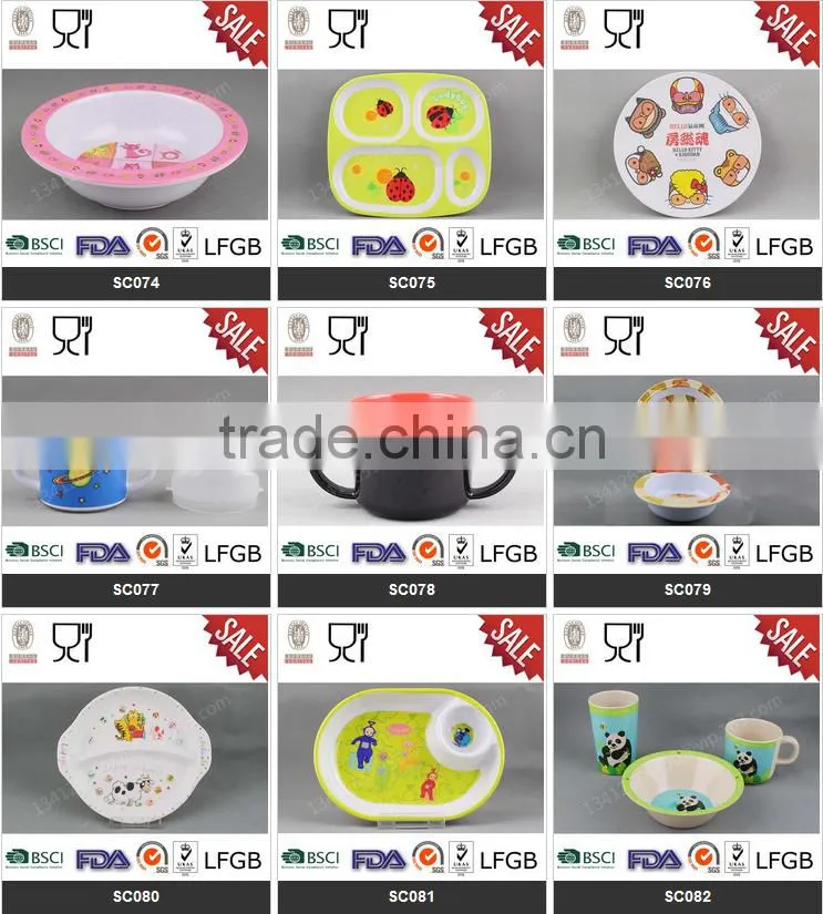Melamine kid dinnerware set