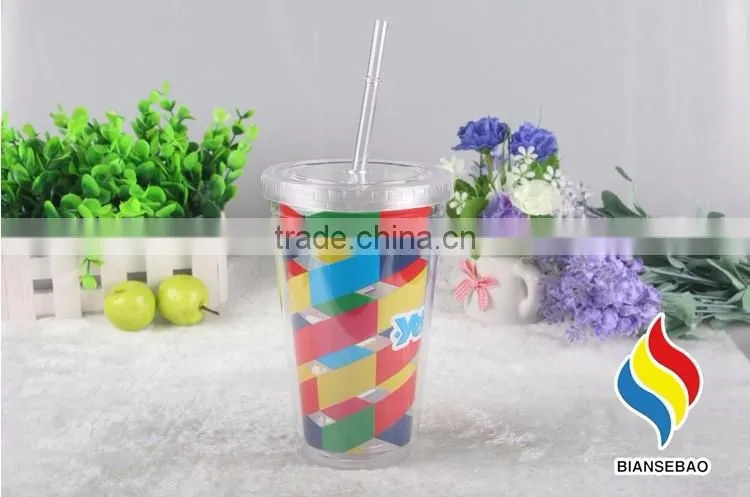 Most popular custom logo colorful plastic cup