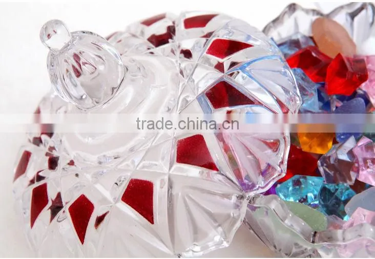 High quality glass candy bowl ,glass sugar bowl,glassware
