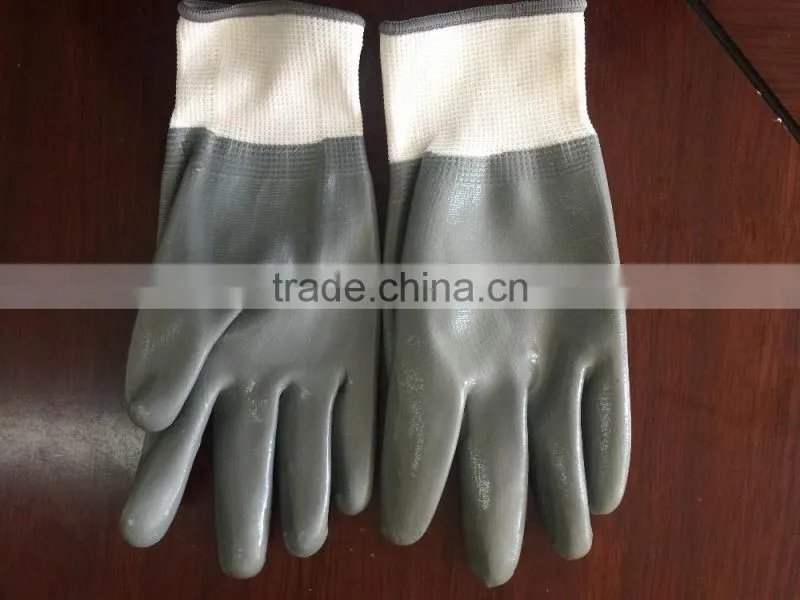 13g nylon palm full nitrile coated gloves,
