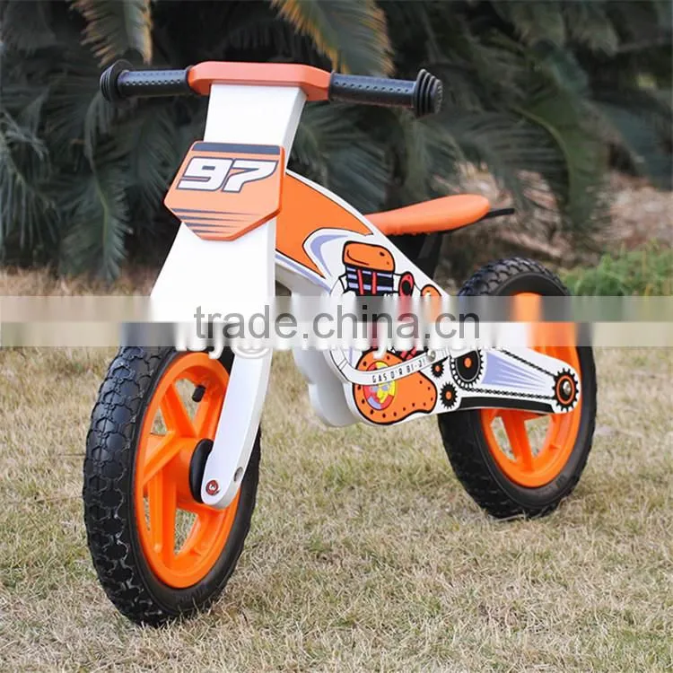 Best design no pedal wooden boys balance bike W16C179-S