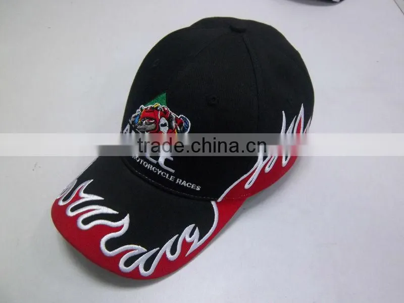 Cotton sun hat with applique embroidery