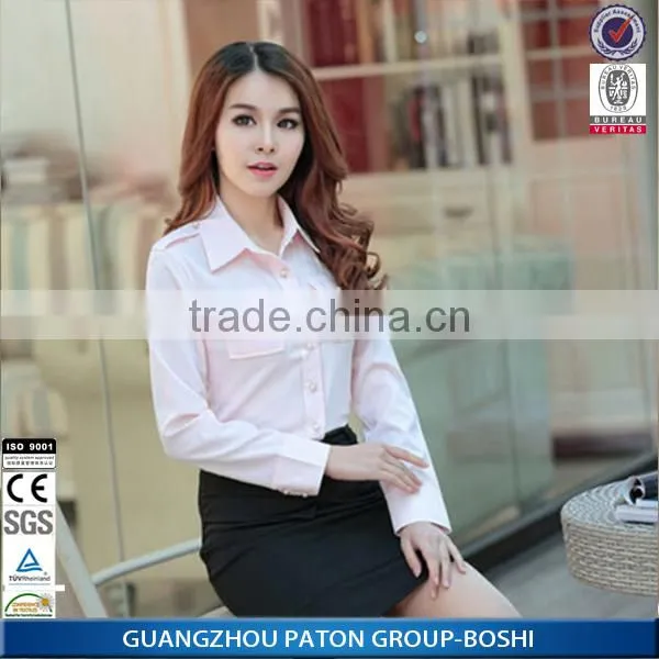 European style ladies blouse top 100 cotton blous from Guangzhou