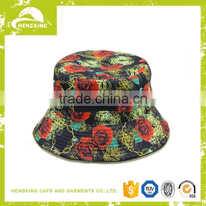 Colorful OEM and ODM bucket hats cotton fabric