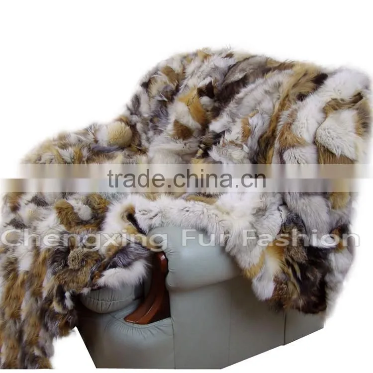 CX-D-61 100% New Zealand Fox Fur Handmade Residential House Carpet and Rug
