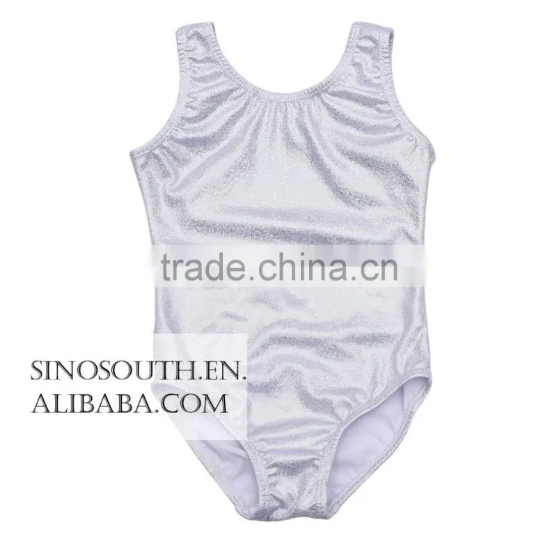 2017 New arrival thong gymnastics leotard fabric Shiny Leotards for girls