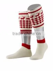 Bavarian Calf Socks Brown-green