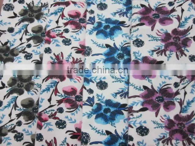 100% cotton printed flannel fabrics
