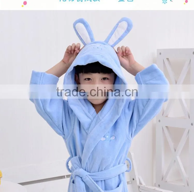 Hot selling wholesale welsoft 100% cotton baby bathrobe sleeveless bathrobe